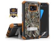 AUTUMN WOODS CAMO TREE LEAF TRI SHIELD CASE COVER STAND FOR SAMSUNG GALAXY S7