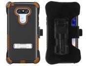 BROWN RUGGED TRI SHIELD STAND CASE BELT CLIP HOLSTER SCREEN PROTECTOR FOR LG G5