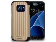 GOLD MATTE METALLIC SLIM DUO SHIELD CASE RUGGED COVER FOR SAMSUNG GALAXY S7