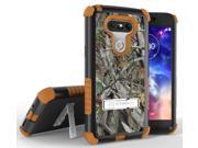 AUTUMN WOODS CAMO LEAF TREE TRI SHIELD RUGGED CASE COVER STAND FOR LG G5