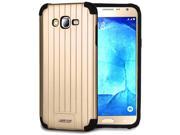 GOLD MATTE METALLIC SLIM DUO SHIELD CASE COVER FOR SAMSUNG GALAXY J7 2015 J700