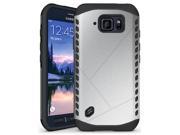 SILVER ARMOR SHIELD TPU SKIN HARD CASE COVER FOR SAMSUNG GALAXY S6 ACTIVE G890A