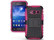PINK GRENADE GRIP RUGGED TPU SKIN HARD CASE COVER STAND FOR SAMSUNG GALAXY ACE 4