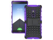 PURPLE GRENADE GRIP RUGGED TPU SKIN HARD CASE COVER STAND FOR ONEPLUS TWO 2