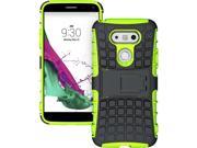LIME GREEN GRENADE GRIP RUGGED TPU SKIN HARD CASE COVER STAND FOR LG G5 PHONE
