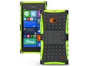 NEON LIME GREEN GRENADE GRIP SKIN HARD CASE COVER STAND FOR NOKIA LUMIA 730 735