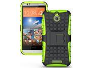 NEON LIME GREEN GRENADE GRIP SKIN HARD CASE COVER STAND FOR HTC DESIRE 510 PHONE