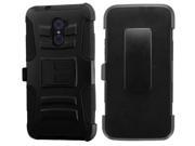 BLACK RUGGED CASE BELT CLIP HOLSTER FOR ZTE IMPERIAL MAX GRAND X MAX 2 DUO