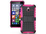 PINK GRENADE RUGGED TPU SKIN HARD CASE COVER STAND FOR MICROSOFT LUMIA 640 XL