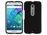 BLACK RUBBERIZED HARD SHELL CASE COVER FOR MOTO X PURE EDITION 2015 X STYLE