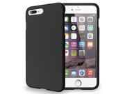 BLACK RUBBERIZED HARD SHELL PROTECTOR CASE COVER FOR APPLE iPHONE 7 PLUS