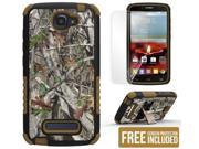AUTUMN WOODS CAMO LEAF TRI SHIELD CASE STAND FOR ALCATEL ONETOUCH FIERCE 2 7040T