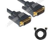 10FT DVI D MALE 24 1 HDTV DVD PLASMA LCD DUAL LINK GOLD PLATED DVI CABLE PC
