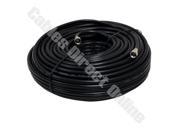 100FT Extension RG6 Black Coaxial HD Satellite Dish Cable TV Antenna Wire Cord