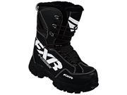 FXR X Cross Black and White Snowmobile Boots Men s size 11
