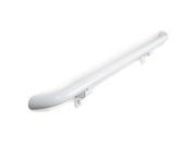 1.9 Round x 3 ft. White Aluminum Handrail ADA Compliant Kit with Wall Returns