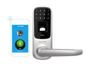Ultraloq UL3 BT Bluetooth Enabled Fingerprint and Touchscreen Smart Lock Satin Nickel