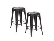 United office chair UOC 3001 26 ABB08 2 Metal Tolix style Chair Counter Dining Barstool Indoor and Outdoor Set of 2