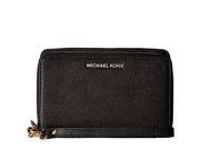 MICHAEL Michael Kors Adele Large Flat Multi Function Phone Case Small Pebble 18K Color Black