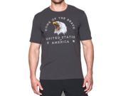 Under Armour Tactical UA Home of the Brave Tee Color Carbon Heather White Size S