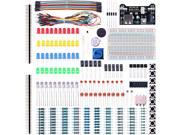 Elegoo EL CK 002 Electronic Fun Kit Bundle with Breadboard Cable Resistor Capacitor LED Potentiometer 235 Items