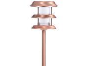 Hampton Bay Copper Outdoor LED Ground Stake Solar Light 6 Pack