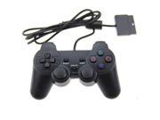 New BLACK PS2 Shock Controller Sony PlayStation 2 Dual Vibration Gamepad