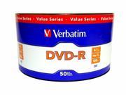 New 500 VERBATIM Blank DVD R DVDR 16X 4.7GB Recordable Logo Branded Media Disc
