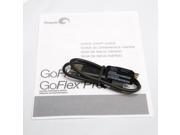 Seagate FreeAgent GoFlex USB 2.0 Cable for STAE109 STAE100 and other Black
