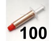 100 PCS Gold High Performance Thermal Grease CPU HeatSink Compound Paste Syringe 100 pcs pack