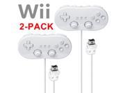 2pcs 2 PCS 2 Pack Pro Classic Joypad Wired Game Controller For Nintendo Wii Wii U Remote