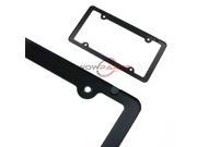 2PCS CARBON FIBER LICENSE PLATE FRAME TAG COVER ORIGINAL 3K TWILL JDM FF F