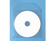 500 CD DVD Thin CPP Clear Plastic Sleeves with Flap Bag Envelope 60 micron