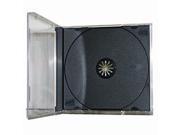 200 pcs Black Single Standard CD DVD Jewel Case 10.2mm