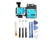 Games Tech Sim Card Micro SD Tray Holder Slot Flex Cable with Tools for Samsung Galaxy S4 i9500 i9505