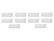 Games Tech 10 x White Replacment Battery Cover for Nintendo Wii Controller Remote
