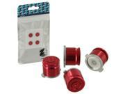 ZedLabz aluminum metal action bullet button set for Sony PS4 controllers red