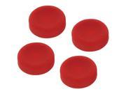 ZedLabz concave soft silicone thumb grips for Sony PS4 controller analog sticks 4 pack red