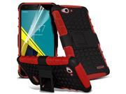 i Tronixs Vodafone Prime 7 case High Quality ALLIGATOR STYLE Shock Proof cover Red