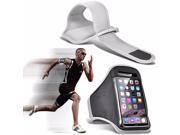iTronixs Jiayu G2F Td Adjustable Sports Armband Case Cover For Running Jogging Cycling Gym White