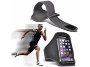iTronixs Kazam Tornado 448 Adjustable Sports Armband Case Cover For Running Jogging Cycling Gym Grey