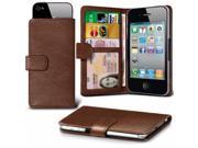 i Tronixs Clamp wallet for BLACKBERRY Q10 Brown Case Clamp Style Wallet Protective PU Leather Cover