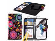 iTronixs ZTE Blade S6 Lux 5.5 inch Case PU Leather Jellyfish Printed Design Pattern Wallet Clamp Style Spring Skin Cover With Tempered Glass