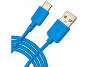 iTronixs QMobile Noir Z12 Pro 1 Metre Type C USB Data Charging Cable Blue