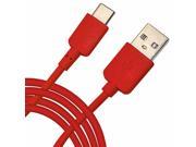 iTronixs Sony Xperia X Compact 1 Metre Type C USB Data Charging Cable Red