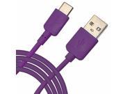 iTronixs Huawei Nexus 6P 1 Metre Type C USB Data Charging Cable Purple