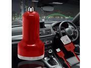 iTronixs ZTE Grand X4 Car Charger with Type C USB Data Charging Cable Red