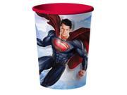 12X Superman Plastic 16 Ounce Reusable Keepsake Favor Cup 12 Cups