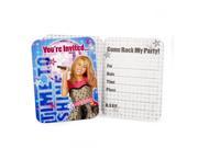 Hannah Montana Rock the Stage Invitations 8 count