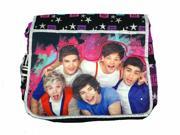 One Direction 1D Large Messenger Sling Book Laptop Bag Pink